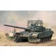 Trumpeter orosz T-72B1 + KMT-6 aknaeke + rácspáncél – 1:35 harcjármű makett