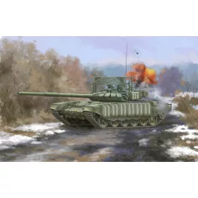   Trumpeter orosz T-72B3 + 4S24 ERA reaktív páncélzat + rácspáncél – 1:35 harcjármű makett