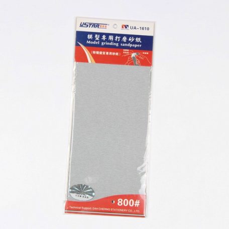 U-STAR 800-as finomságú öntapadós csiszolópapír (Self-Adhesive Abrasive Paper Kit 4 in 1 #800) UA91610