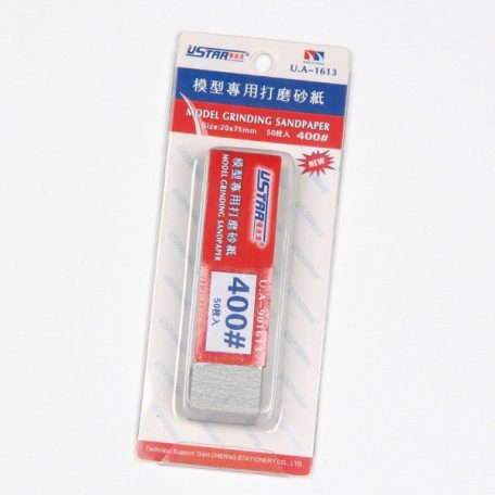 U-STAR 400-as finomságú csiszolópapír szett Mini Abrasive Paper Kit (50 in 1 #400) UA91613
