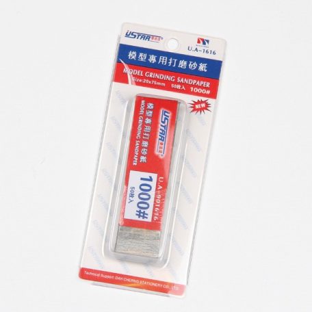 U-STAR 1000-es finomságú csiszolópapír szett Mini Abrasive Paper Kit (50 in 1, #1000) UA91616