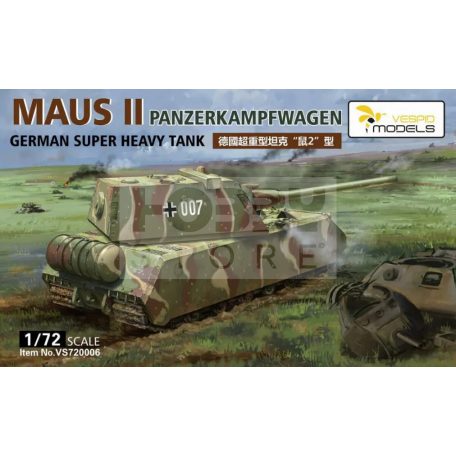 Vespid Models Panzerkampfwagen‘Maus II’ German Super Heavy Tank Metal barrel makett 1:72 (VS720006)