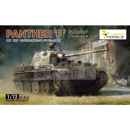 Vespid Models Pz.Kpfw.V ‘Panther’Ausf.F (75mm Kw.K. L/70) makett 1:72 (VS720011)