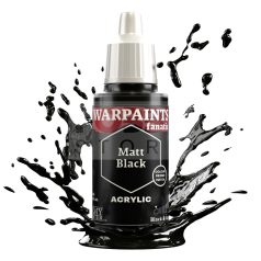   The Army Warpaints Fanatic: Matt Black 18 ml-es akrilfesték WP3001