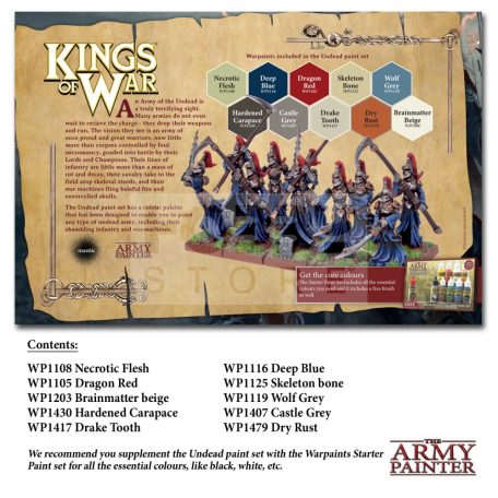 The Army Painter- Kings of War Undead Paint Set (festék szett)