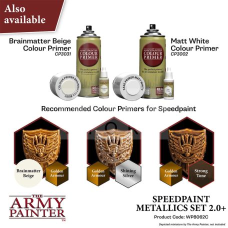 The Army Painter - SPEEDPAINT METALLICS PAINT SET 2.0- festékszett WP8062