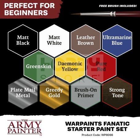 The Army Painter-Warpaints Fanatic: Starter Set-kezdő festékszett WP8066