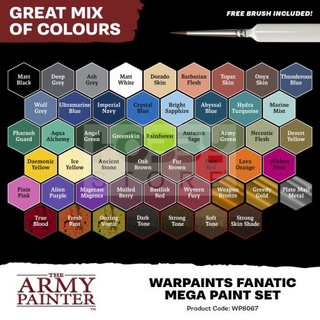 The Army Painter-Warpaints Fanatic: Mega Set- festékszett WP8067