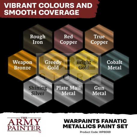 The Army Painter-Warpaints Fanatic: Metallics Set- festékszett WP8069