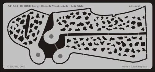 Eduard Accessories Bf-109E Schablone große Flecken - álcázófestés-maszk