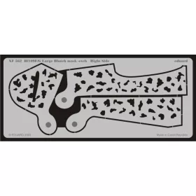   Eduard Accessories Bf109F/G Schablone große Flecken - álcázófestés-maszk