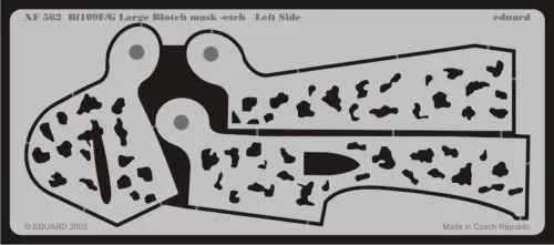 Eduard Accessories Bf109F/G Schablone große Flecken - álcázófestés-maszk