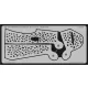 Eduard Accessories Bf-109ESmall Blotch mask-etch - álcázófestés-maszk