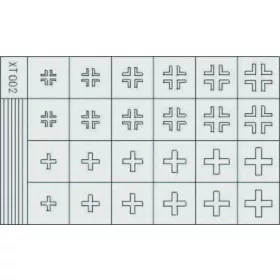   Eduard Accessories Deutsche Kreuze spät - késői német keresztjelzés-festő maszk