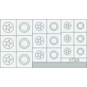   Eduard Accessories US Stars medium - amerikai csillagjelzés-festő maszk