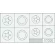 Eduard Accessories US Stars large - amerikai csillagjelzés-festő maszk