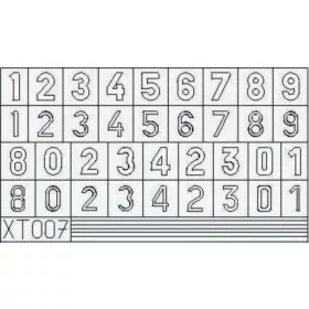   Eduard Accessories German Number small - számjelzés-festő maszk