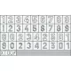 Eduard Accessories German Number small - számjelzés-festő maszk