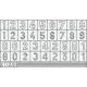 Eduard Accessories German Number Medium - számjelzés-festő maszk