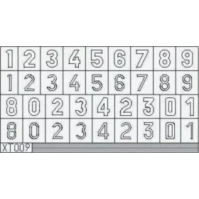   Eduard Accessories German Numbers Large - számjelzés-festő maszk