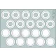 Eduard Accessories M-113 wheel mask - kerék-/futógörgő-festő maszk
