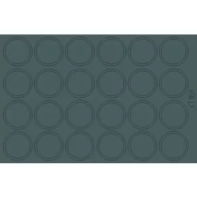   Eduard Accessories Challenger Enhanced armor wheels (TRU) - Challenger Enhanced Armour – kerék-/futógörgő-festő maszk