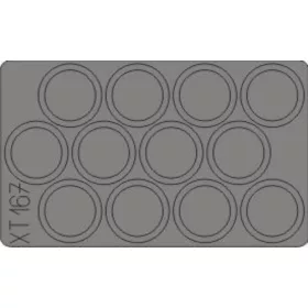   Eduard Accessories M-7 Mid production wheels masks (DRA) - középső gyártási sorozat – kerék-/futógörgő-festőmaszk