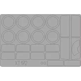   Eduard Accessories M-1097 A2 Cargo Carrier for Italeri - M-1097 A2 teherszállító – kabin- és ablakmaszk