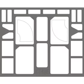   Eduard Accessories M 1070 Truck tractor for Hobby Boss - kabin- és ablakmaszk