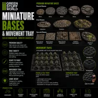 Green Stuff World Miniature Bases & Movement Trays
