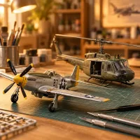 Repülőgép és helikopter makettek