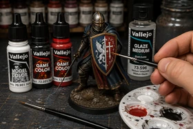 Freehand festés figurákon – pajzsminták, heraldika, rúnák és díszítések