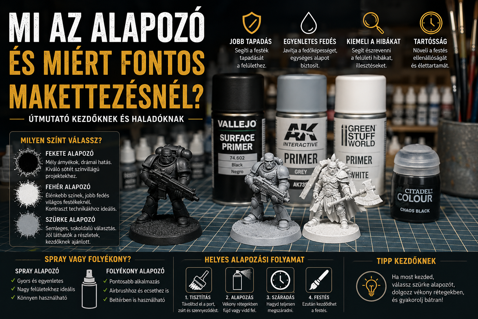 Mi az alapozó és miért fontos makettezésnél?