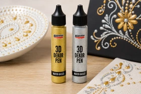 Pentart 3D Dekortoll használata – kontúrok, pöttyök és térbeli díszítések