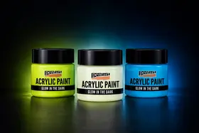 Pentart GLOW sötétben világító festék használata – feltöltés, rétegezés és fényerő
