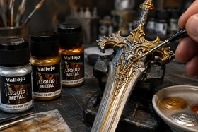 Vallejo Liquid Metal használata – valódi fémhatás figurákhoz