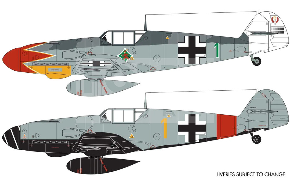 Airfix Messerschmitt Bf109G-6 repülőgép makett 1:72 (A02029B)