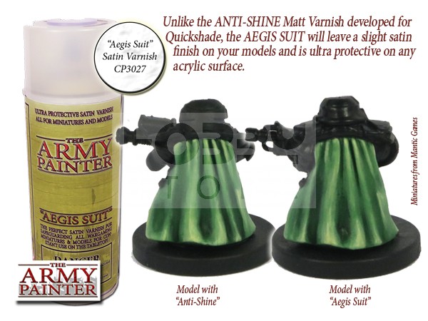 The Army Painter Base Primer - Aegis Suit, Satin Varnish Spray (szatén lakk) CP3027