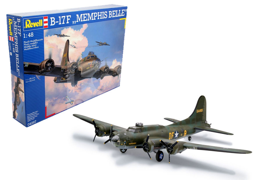 Revell - B-17F 'Memphis Belle' 1:48 repülő makett 04297R