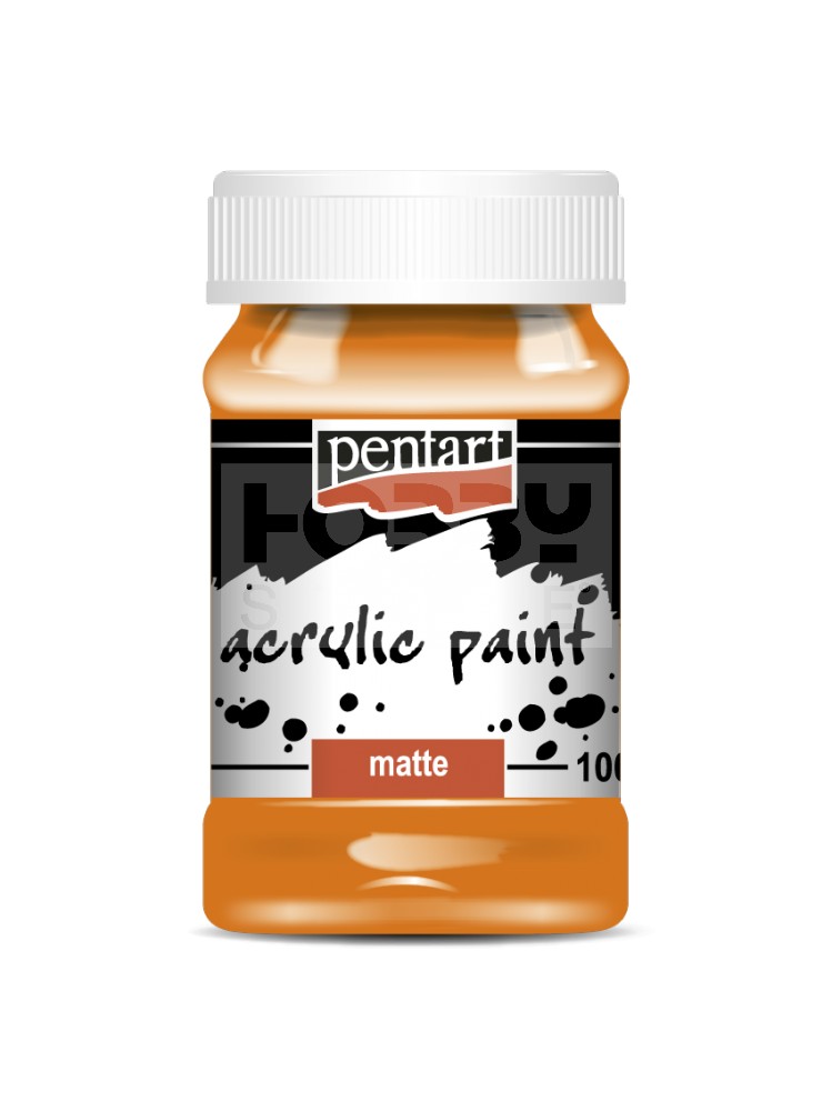 Pentart Matt narancs színű akrilfesték - hobbi festék 100 ml 1984