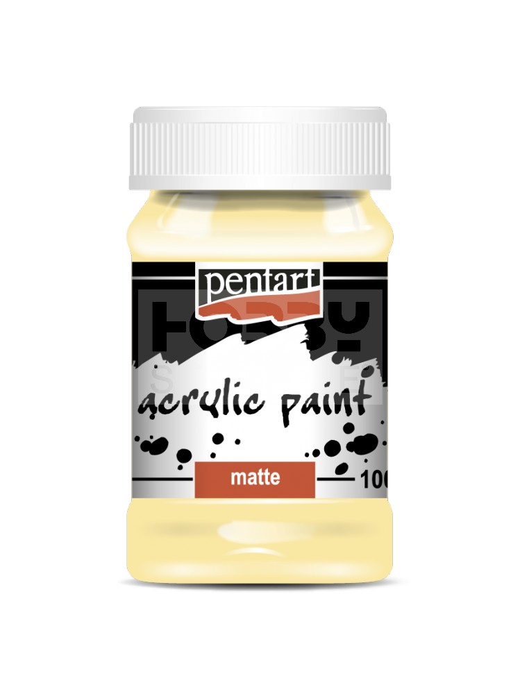 Pentart Matt tejeskávé színű akrilfesték - hobbi festék 100 ml 1997