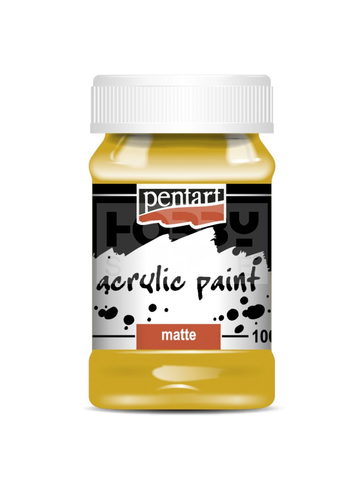 Pentart Matt okker színű akrilfesték - hobbi festék 100 ml 1998