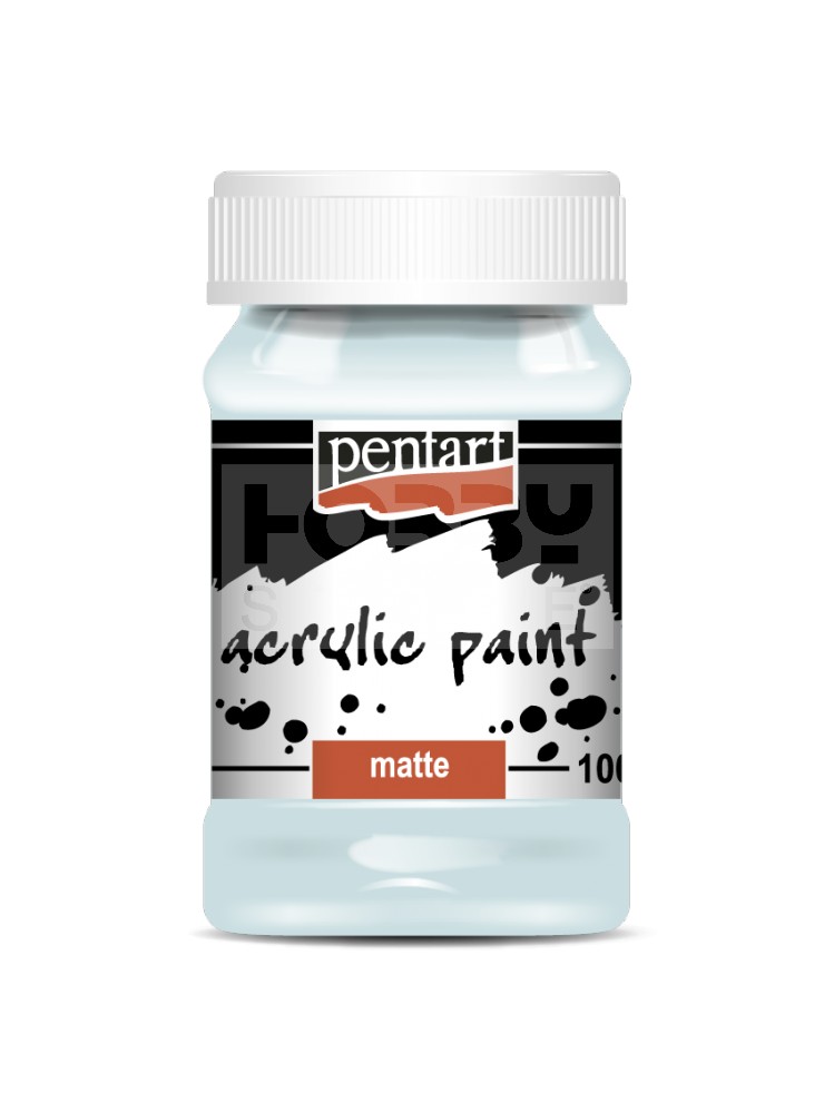 Pentart Matt jégkék színű akrilfesték - hobbi festék 100 ml 2001