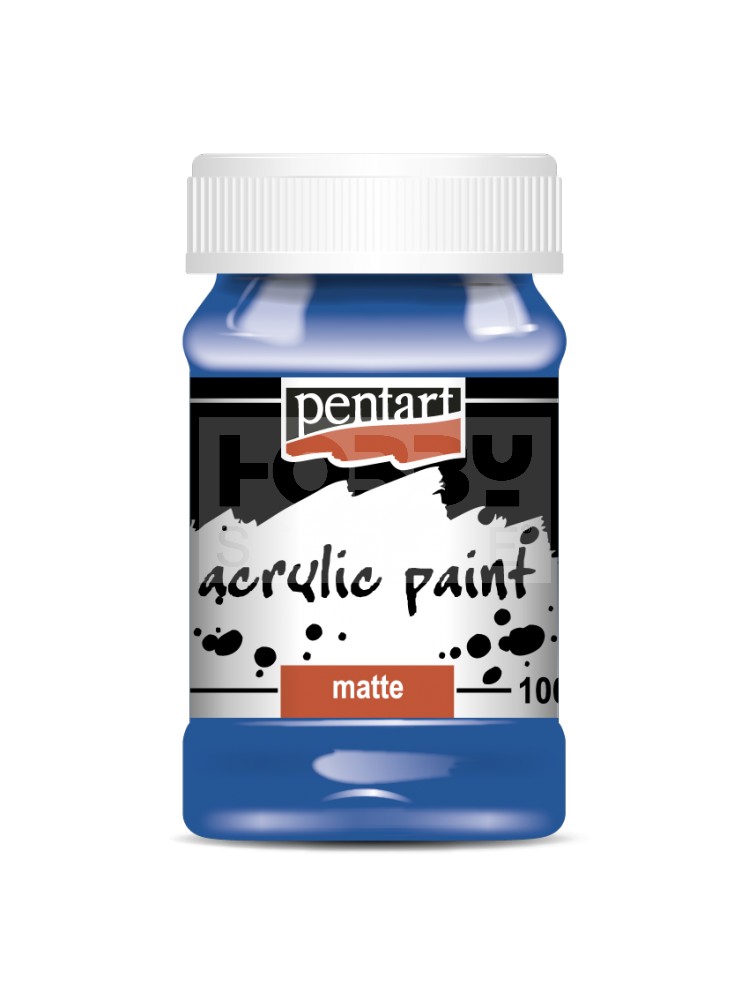 Pentart Matt kék színű akrilfesték - hobbi festék 100 ml 2003
