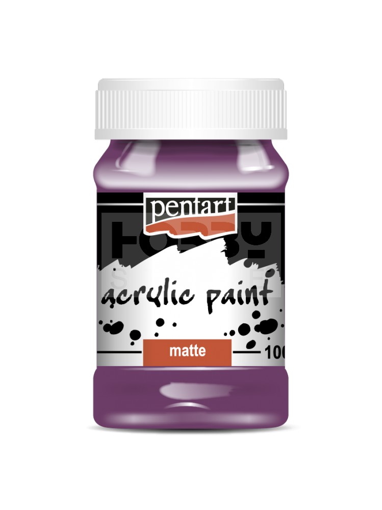 Pentart Matt lila színű akrilfesték - hobbi festék 100 ml 2005