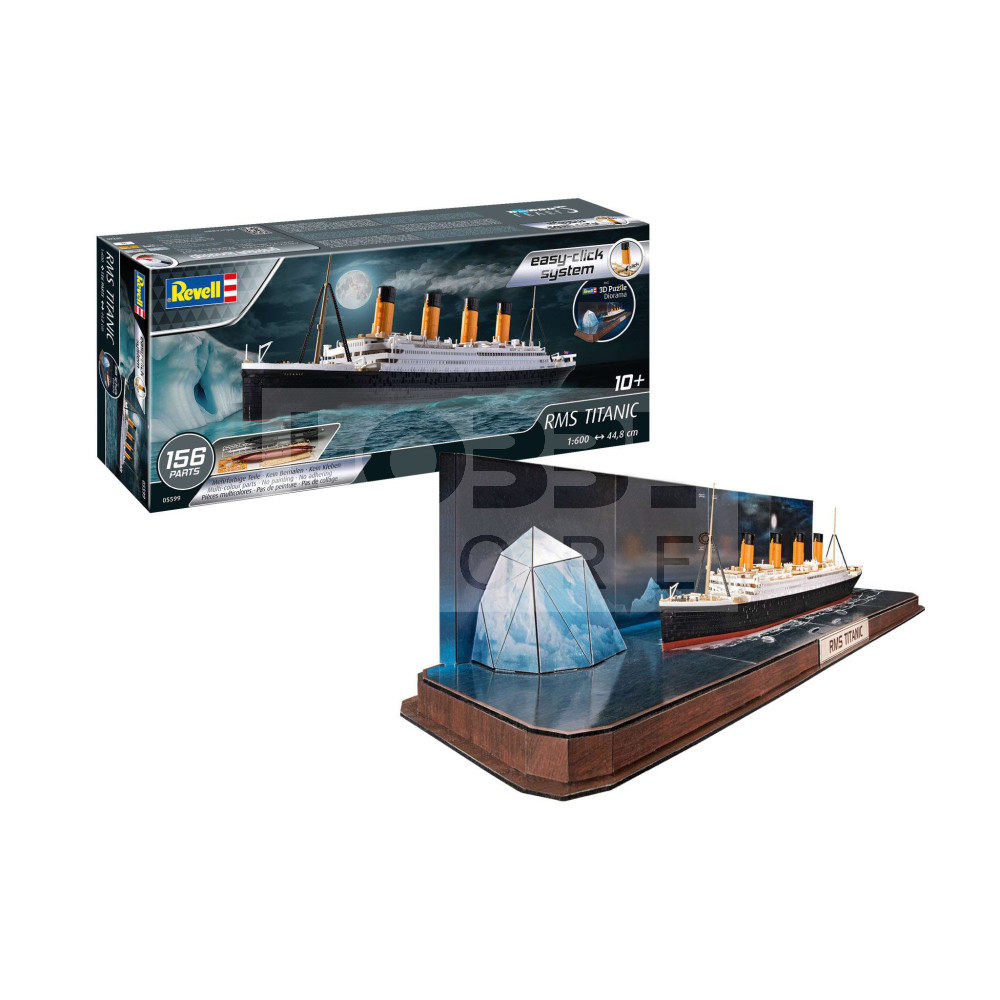 Revell Gift Set - R.M.S. Titanic és 3D puzzle (jéghegy) 1:600 hajó makett 5599R