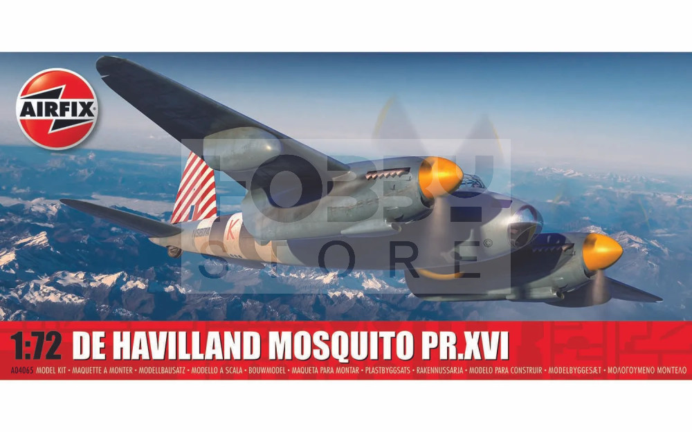 Airfix - De Havilland Mosquito PR.XVI repülőgép makett 1:72 (A04065)