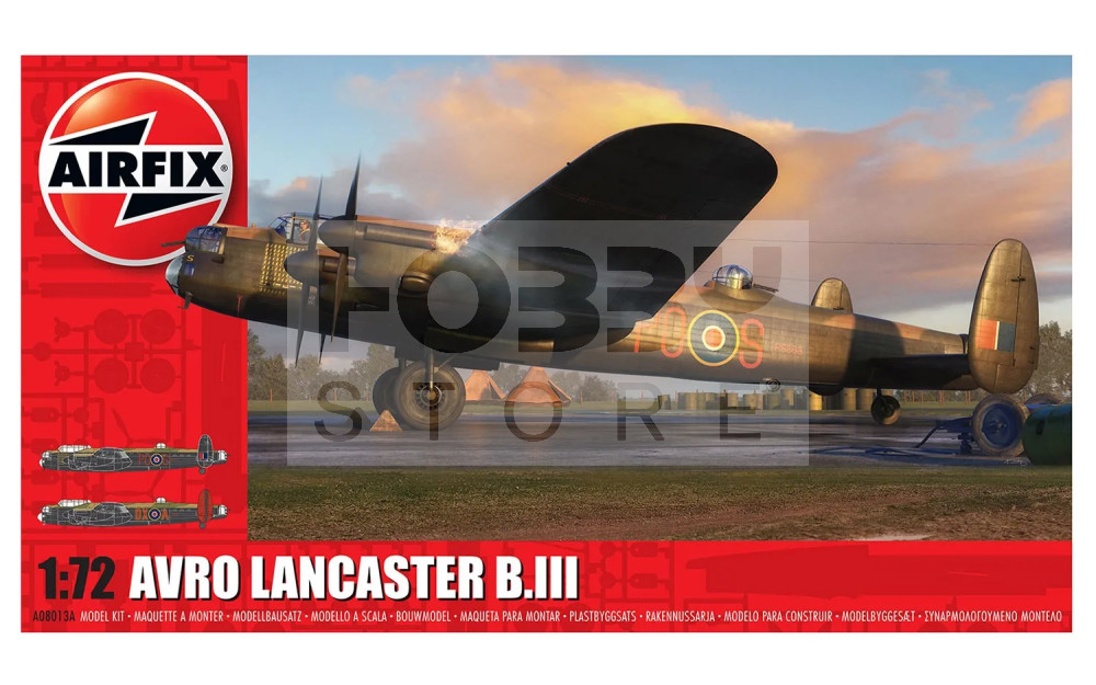 Airfix Avro Lancaster B.III repülőgép makett 1:72 (A08013A)