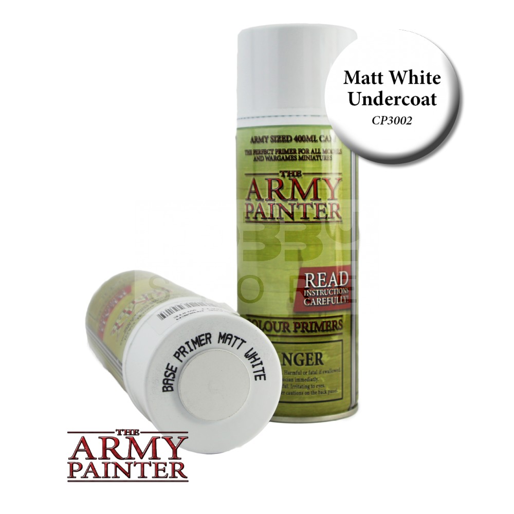 The Army Painter Base Primer - Matt White alapozó Spray (fehér) CP3002