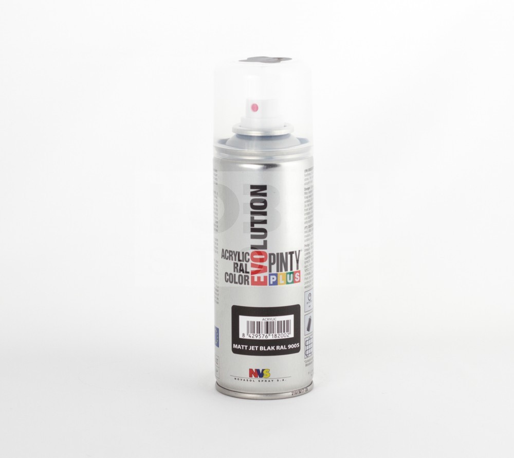 Pinty Plus Evolution akril spray - Matt Jet Black RAL9005 (fekete) 200 ml PP249